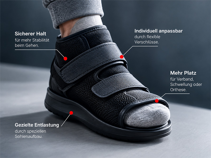 Aufbau eines Therapieschuh